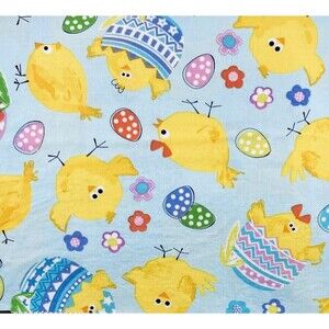 EASTER FABRIC SPRING FLING SPRING CHICKS - KANVAS STUDIO C4961 Quilt Cotton BTY